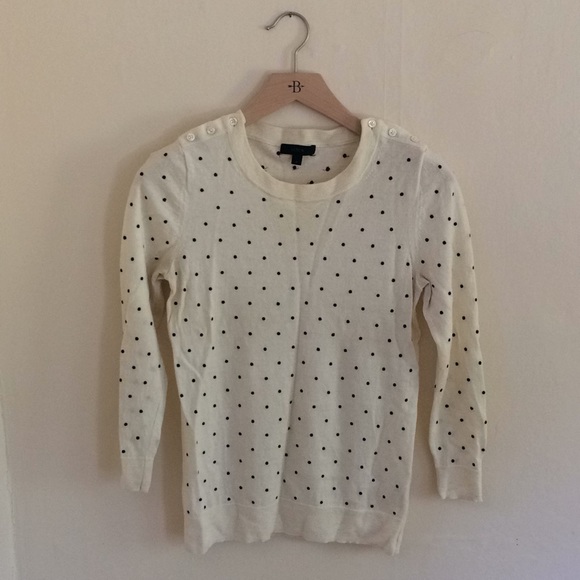 J. Crew Sweaters - J. Crew Tippi Polka Dot Merino Wool Sweater